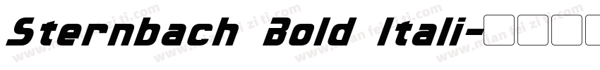 Sternbach Bold Itali字体转换